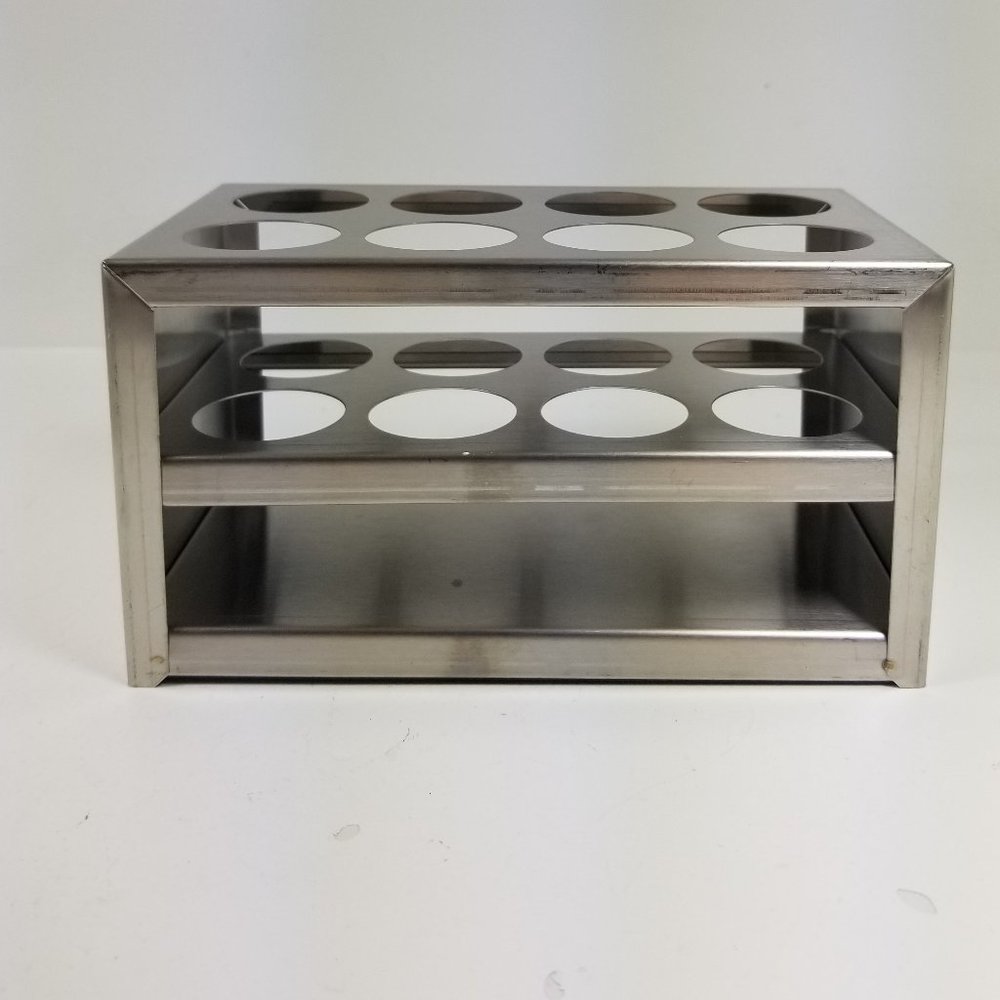 uxcell 304 Stainless Steel Test Tube Holder Lab Stand Rack 8 Hole 3 Layer